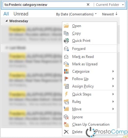 как в Outlook сохранить сразу несколько писем в формате MSG